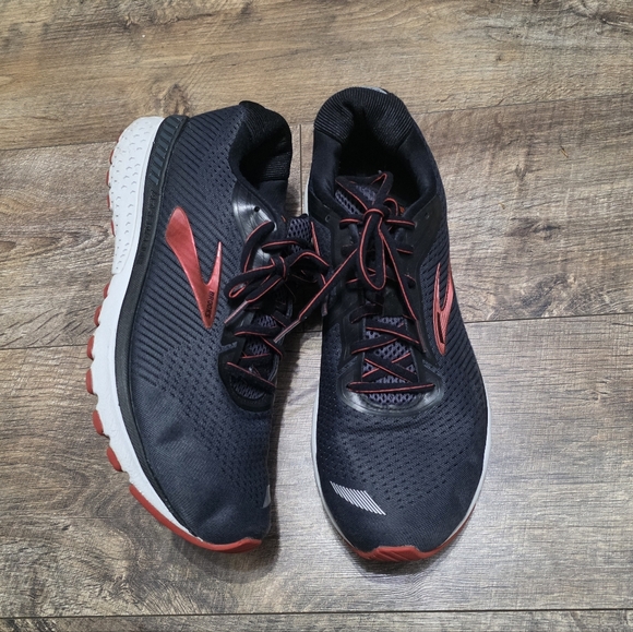 Brooks Other - Brooks Adrenaline Black and Red Sneaker Men Size 11.5